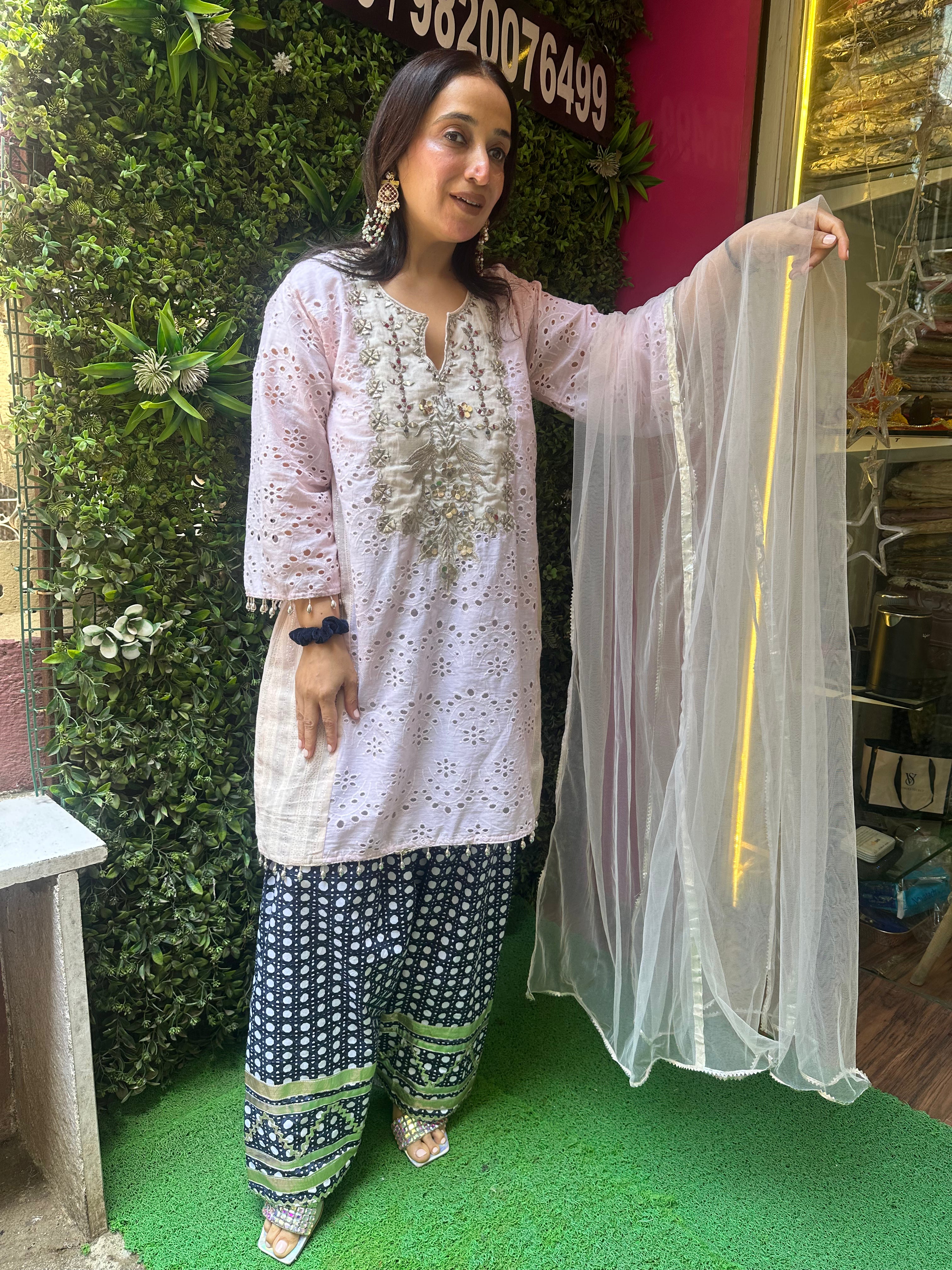 STITCHED HAKOBA COTTON FARSHI SALWAR SUITS.