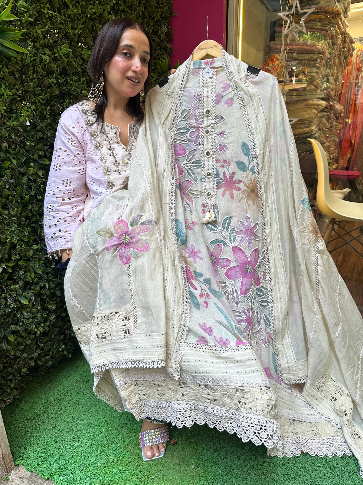 UNSTITCHED DESIGNER MULMUL SUITS.