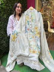 UNSTITCHED DESIGNER MULMUL SUITS.