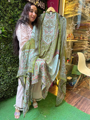UNSTITCHED PURE CREPE PERSIAN PRINTING SUITS.
