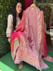 UNSTITCHED DESIGNER PREMIUM MULMUL SUITS.
