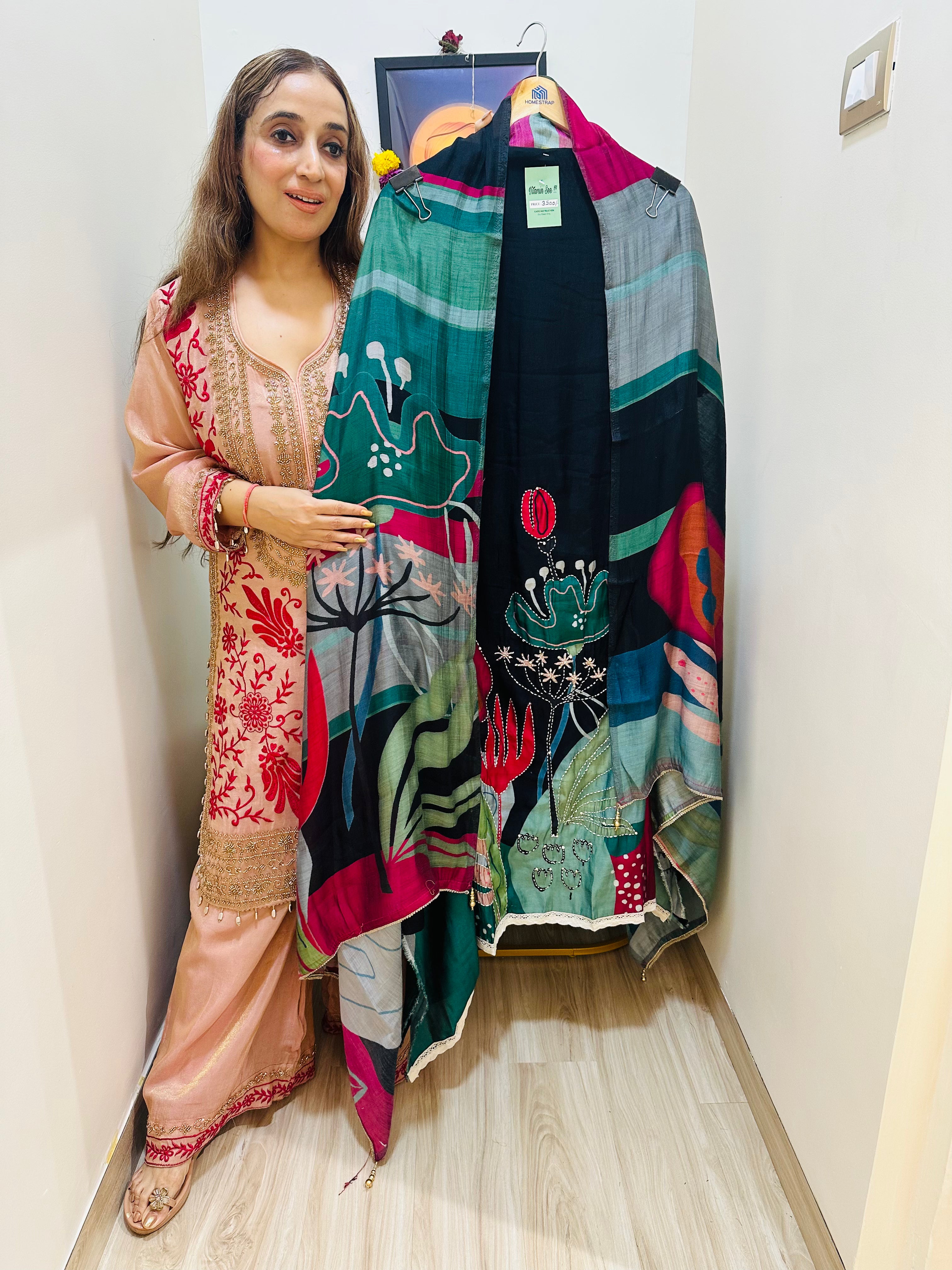 UNSTITCHED PURE MUSLIN AFGHANI PRINTING SUITS