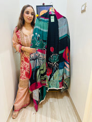 UNSTITCHED PURE MUSLIN AFGHANI PRINTING SUITS