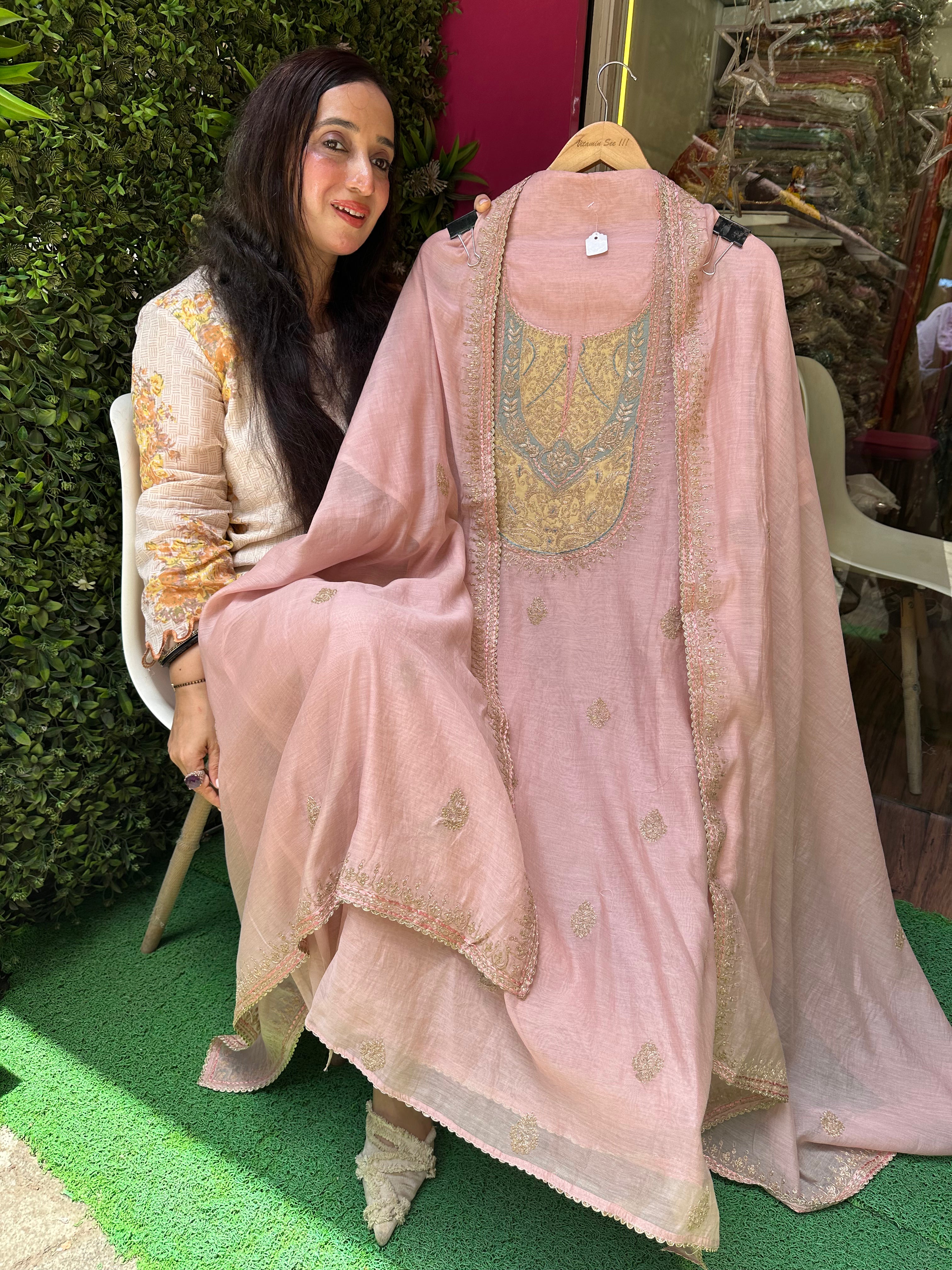 UNSTITCHED PURE DESIGNER MULMUL SUITS.