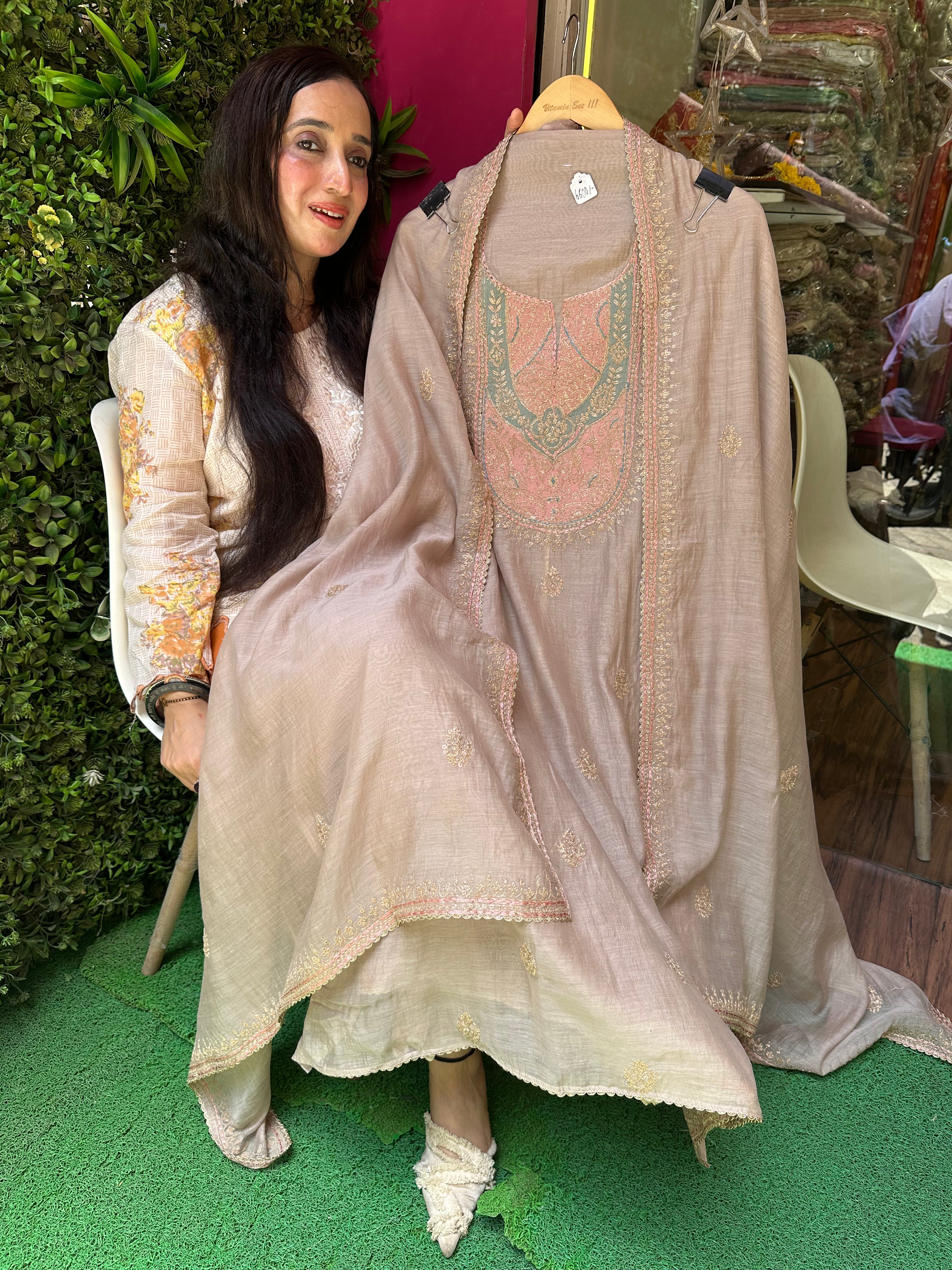 UNSTITCHED PURE DESIGNER MULMUL SUITS.