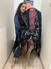 UNSTITCHED PURE MUSLIN IKKAT PRINTING SUITS.