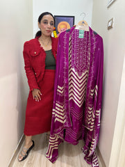UNSTITCHED PURE GAJJI SILK SUITS.
