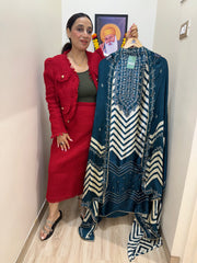 UNSTITCHED PURE GAJJI SILK SUITS.