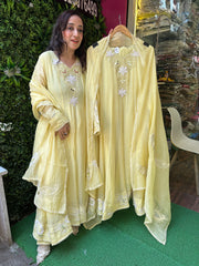 Stitched DESIGNER MULMUL KALIDARS.