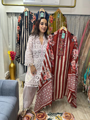 UNSTITCHED PURE MULMUL SUITS.