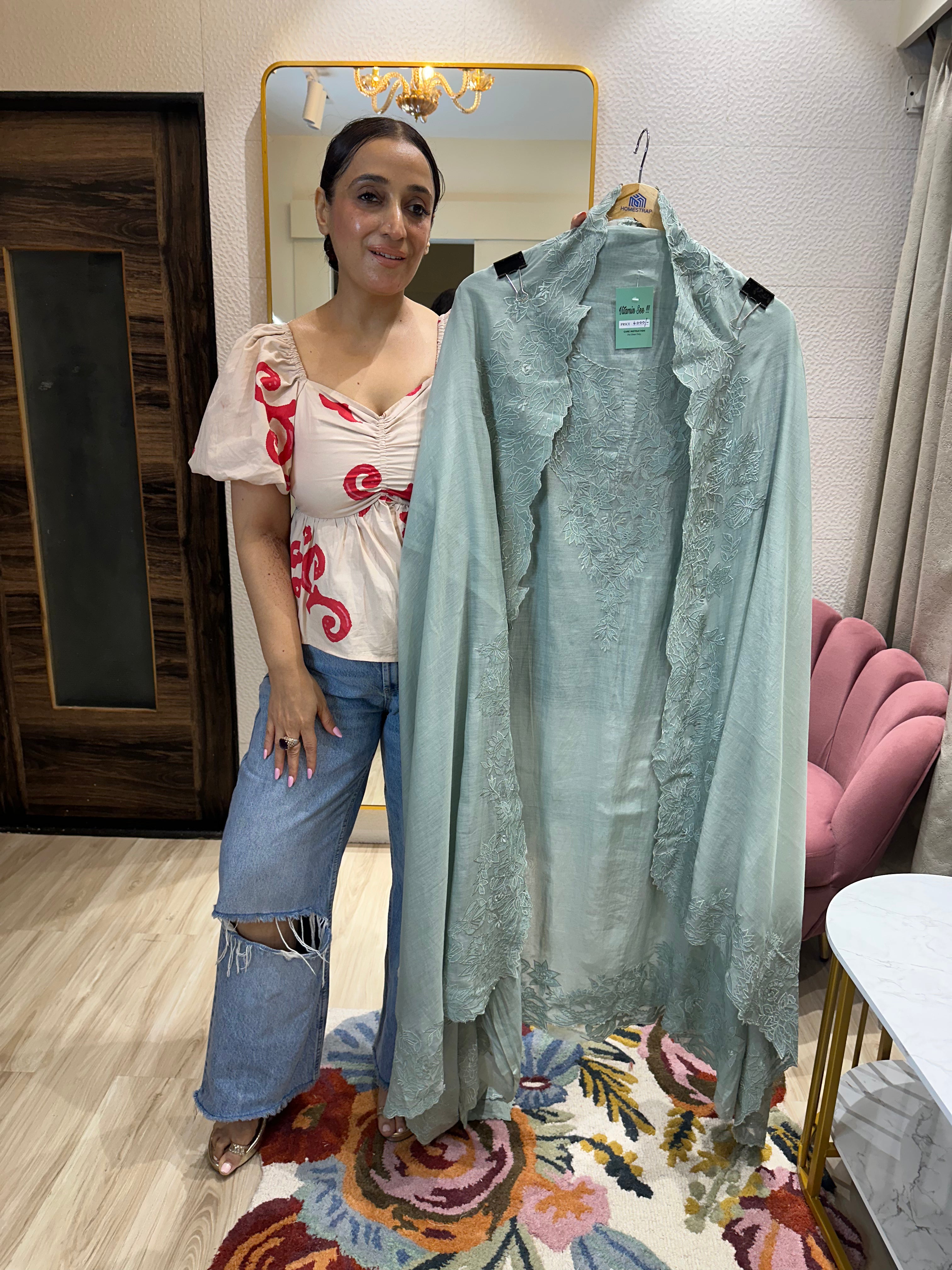 UNSTITCHED PURE DESIGNER MULMUL SUITS