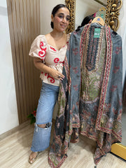 UNSTITCHED PURE SILK DIGITAL PRINTING SUITS