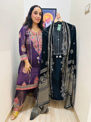 UNSTITCHED PURE GAJJI SILK SUITS.