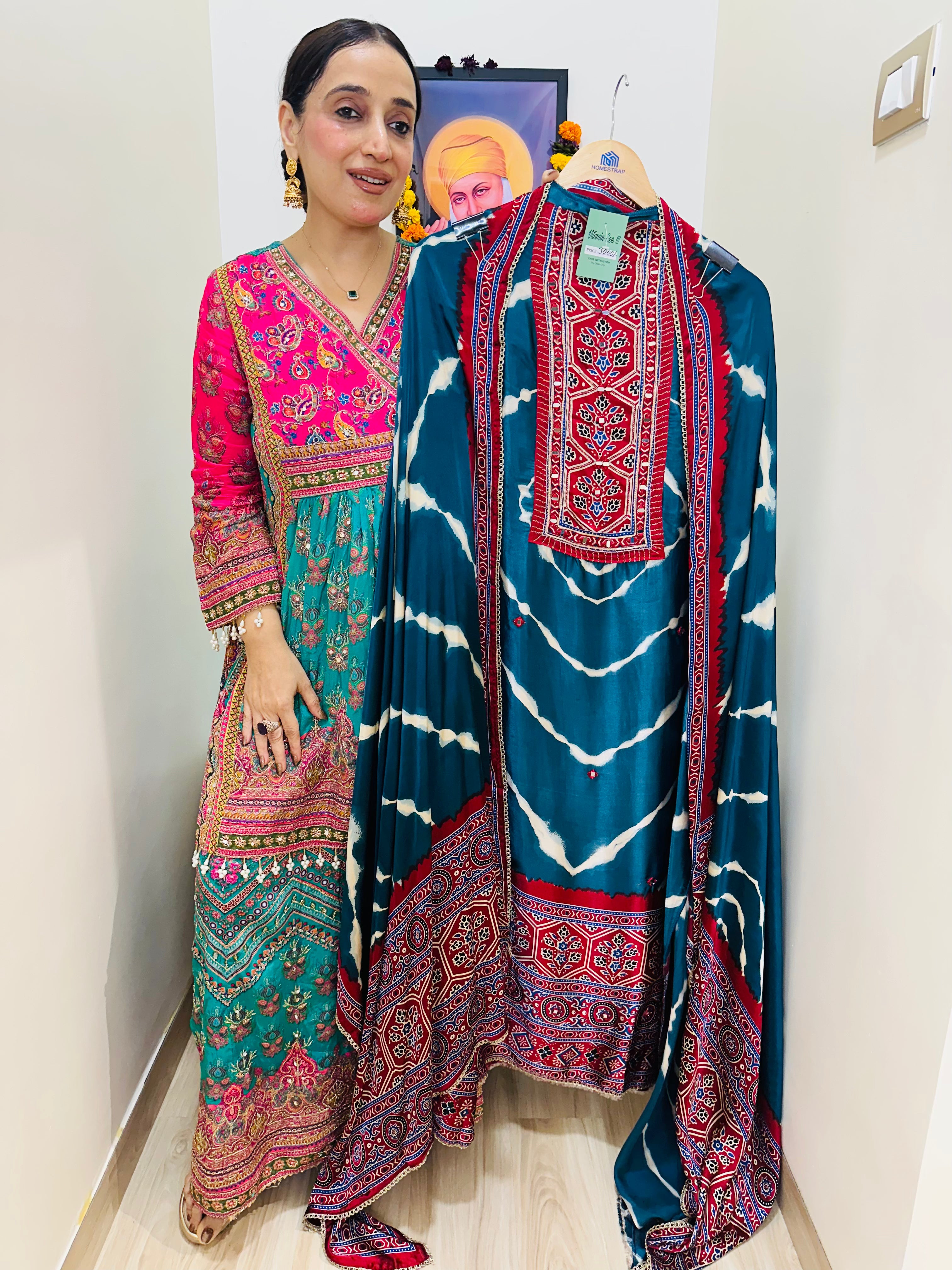 UNSTITCHED PURE GAJJI SILK SUITS.