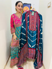 UNSTITCHED PURE GAJJI SILK SUITS.