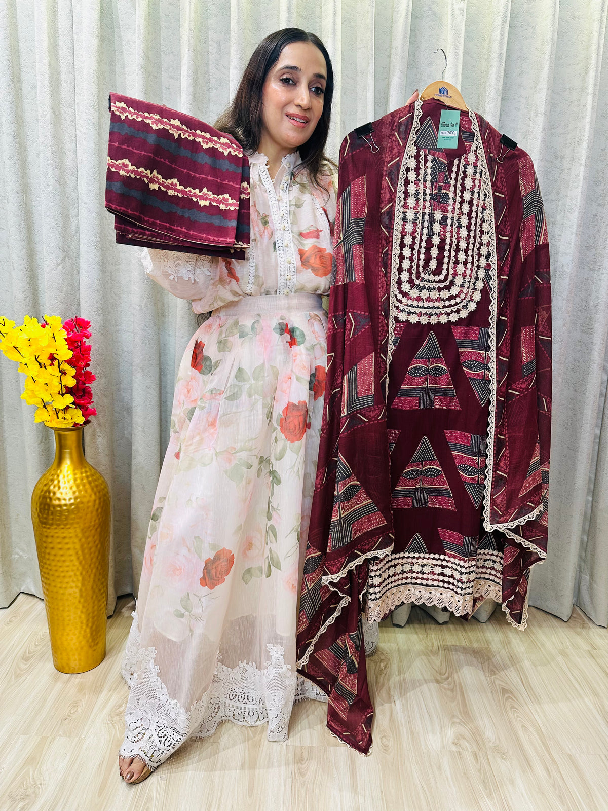 UNSTITCHED PURE COTTON MULMUL DIGITAL PRINTING SUITS.