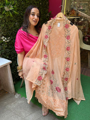 Unstitched PURE MULMUL CHANDERI SUITS.
