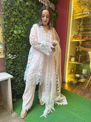 Stitched PURE HAKOBA COTTON EMBROIDERED SUITS.