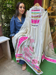 UNSTITCHED PURE DESIGNER MULMUL SUITS.