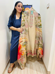 UNSTITCHED PURE SHIMMER SILK SUITS.