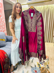 UNSTITCHED PURE BANARSI SILK SUITS