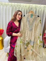UNSTITCHED PURE SILK BROCADE SUITS.