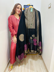 UNSTITCHED PURE SILK SUITS WITH BANARSI WEAVING.