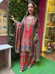 STITCHED PURE OPADA SILK SHARARA SETS.