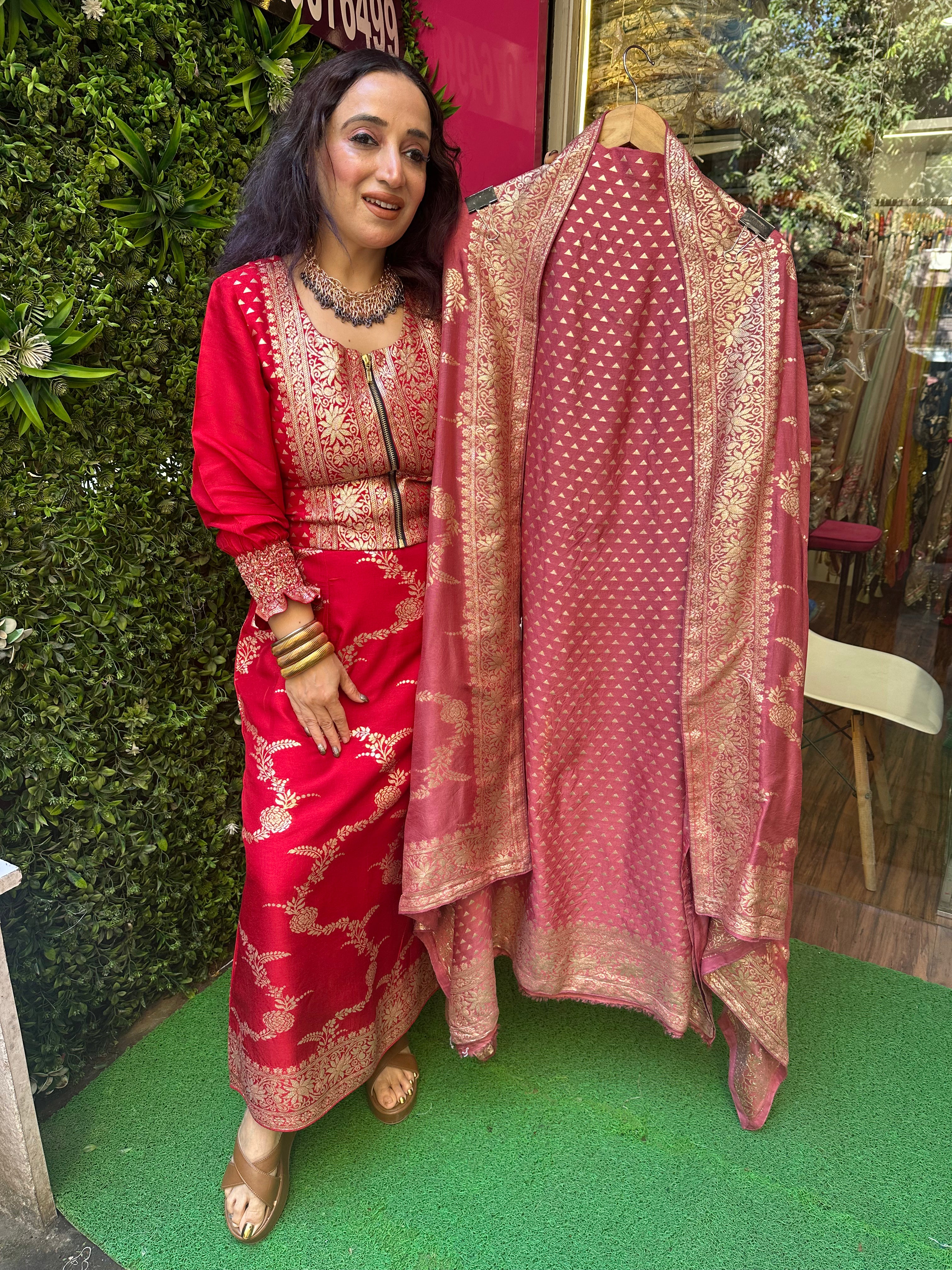 Banarasi Opada Suit