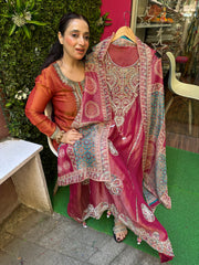 Unstitched Pure Tissue Silk Suits