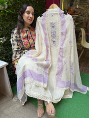 UNSTITCHED PURE HAKOBA COTTON SUITS WITH KOTA DUPATTAS.