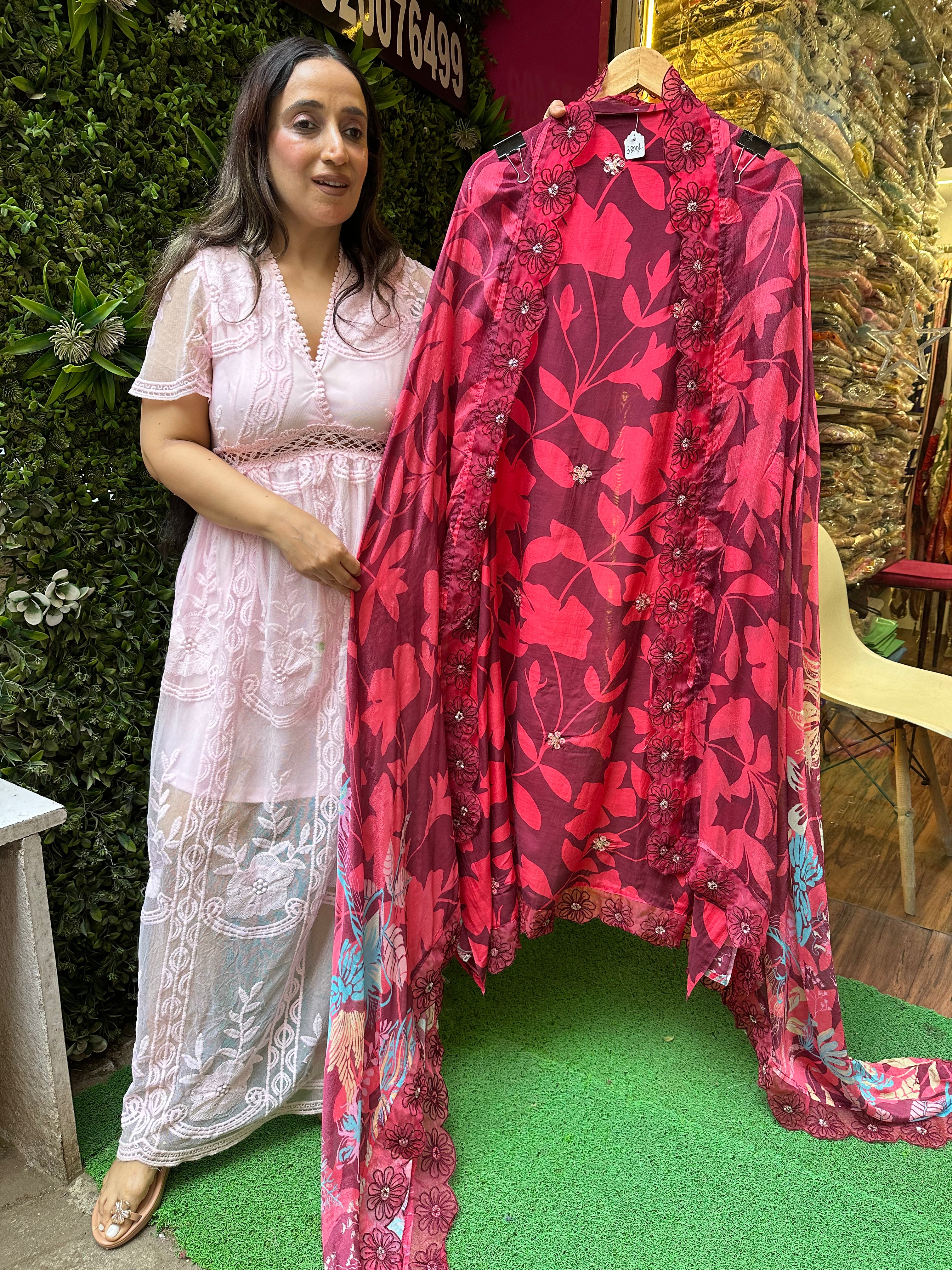 UNSTITCHED PURE MUSLIN SUITS.
