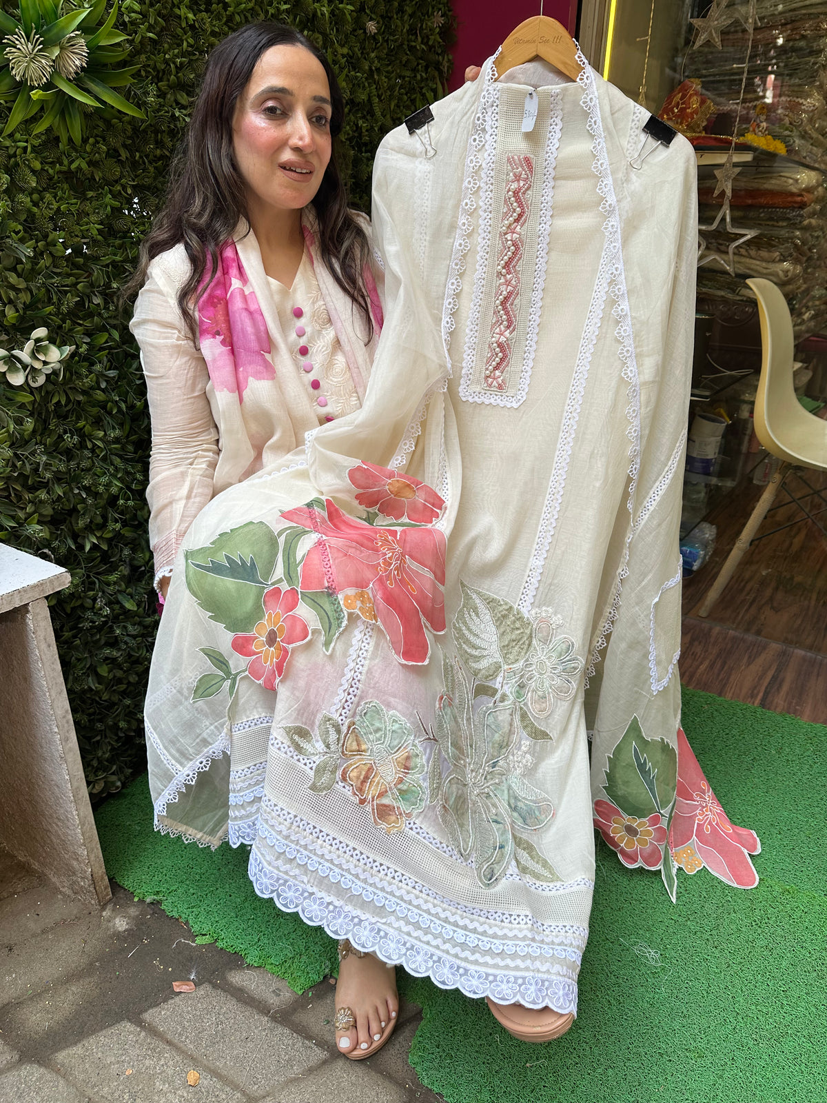 UNSTITCHED PURE DESIGNER MULMUL SUITS.